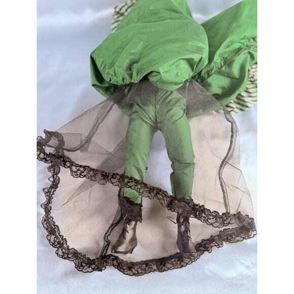 Vintage Franklin Heirloom Porcelain Doll Colleen Green Dress Ireland - Picture 15 of 16